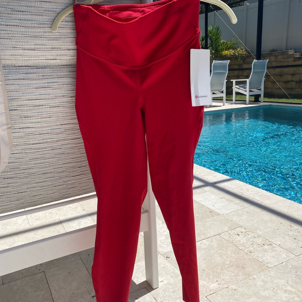lululemon athletica Vibrant Red Leggings